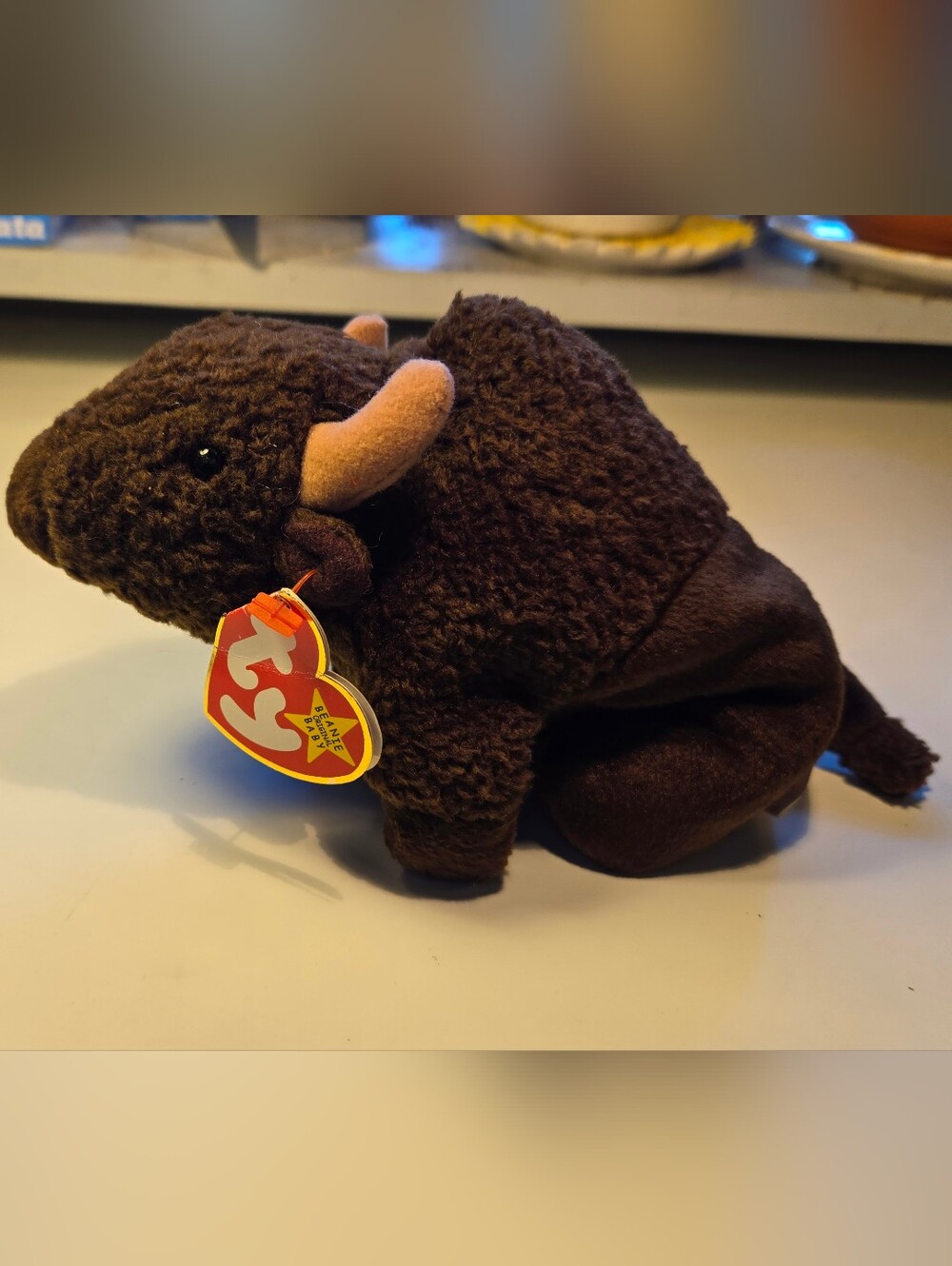 Ty Beanie Original Baby - Roam the Brown Bison Plush